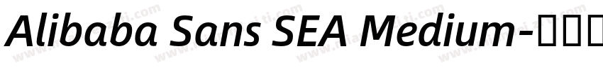 Alibaba Sans SEA Medium字体转换